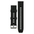 thumbnail image 1 of Watch Band Replacement, Silicone Comfortable Perfectly Fit Smartwatch Strap Black  For Traveling 22MM, 1 of 8