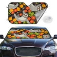 thumbnail image 2 of Balery Sloth on the Branch Print Car Windshield Sun Shade,Windshield Sunshade for Car Pickup Truck SUV Accessories-Small, 2 of 7