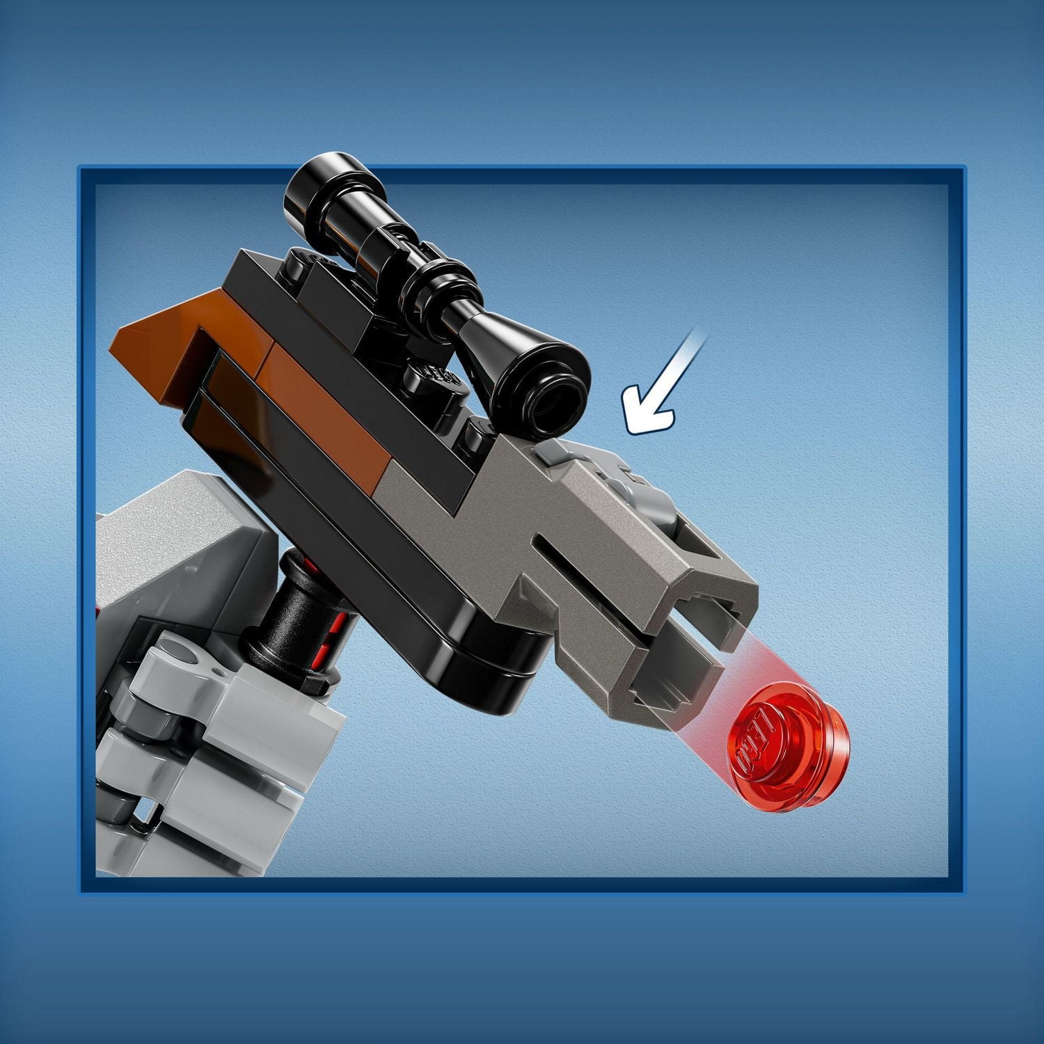 LEGO Star Wars Boba Fett Mech 75369 Buildable Star Wars Action Figure, this Posable Mech Inspired by the Iconic Star Wars Bounty Hunter Features a Buildable Shield, Stud Blaster and Jetpack