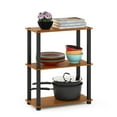 thumbnail image 3 of Furinno Turn-S-Tube 3-Tier Square Tube Display Shelf, Light Cherry and Black, 3 of 5