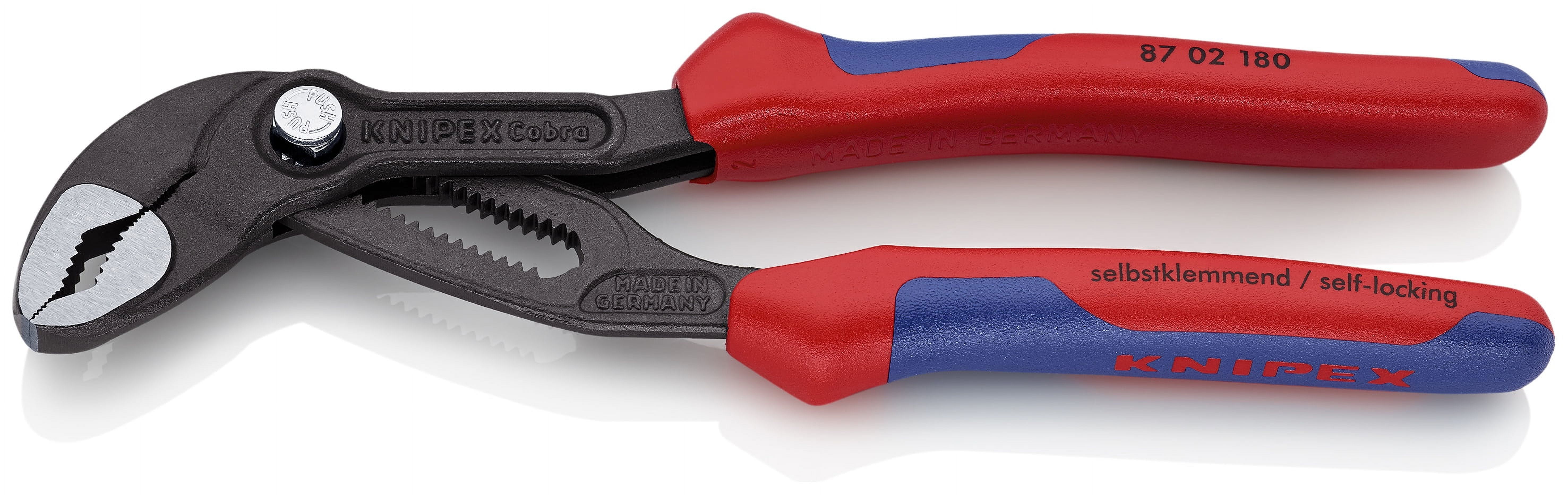 KNIPEX Tools 9K 00 80 05 US, Cobra Pliers Set, Comfort Grip Handles 7, 10, and 12-Inch, 3-Piece