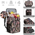 thumbnail image 5 of Travel Cooler Bag - Pioneer Flower Floral Print Pattern Camping Beer Cooler Backpack with Bottle Opener- Waterproof Insulated Picnic Backpacks - Cooler Bag for Beach, 5 of 6