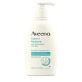 thumbnail image 1 of Aveeno Crema reparadora de avena hidratante para piel sensible, angustiada, seca, con avena prebi&oacute;tica y aloe, formulada sin parabenos, fragancia y esteroides, 12 onzas Aveeno NA, 1 of 9