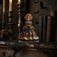 thumbnail image 5 of YingYouFu Skeleton Girl Desktop Ornament,Resin Standing Figurine with Floral Skirt Detail,Decorative Tabletop Statue for Home Office Shelf Desk Living Room Bedroom Mantel Indoor Display Decoration, 5 of 7