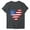 Gray, variant on Sexlip Womens Swimsuit Set American Flag Heart Print Cover Up Design Crew Neck Short Sleeve Casual Silhouette Breathable Fabric for Casual Beach Days White XL