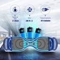 thumbnail image 3 of HOVERSTAR Bluetooth Hoverboard, LBW12A Color cromado o monopatín eléctrico de piel impresa con ruedas intermitentes LED, 3 of 5