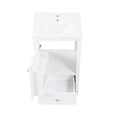 thumbnail image 4 of Resenkos Storage Cabinet,Kitchen,Pantry Cabinet,20" Bathroom Vanity with Sink, Bathroom Cabinet with Soft Closing Door, Storage Rack and Drawer, White, 4 of 15