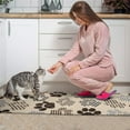 thumbnail image 3 of Paw Print Kitchen Rugs Sets Of 2,Anti Fatigue Kitchen Mat Rugs Non Slip Washable,Decorative Kitchen Floor Mats for Kitchen,Sink,Laundry,17"x30"+17"x47", 3 of 7