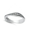 thumbnail image 4 of Unique Modern Oxidized Dot Ring .925 Sterling Silver Band Jewelry Female Male Unisex Size 9, 4 of 4