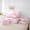 Pink S, variant on Erosebridal Pink Bow Tie Initial C Twin Bedding Sets 7-Piece For Children Teens,Cute Love Heart Print Bedding Comforter Set For Girls,Pink Reversible