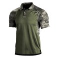 thumbnail image 1 of Bellella Men Athletic Blouse Buttons Lapel Neck Pullover Summer Tops Style-C L, 1 of 2