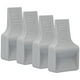 thumbnail image 2 of 4 Uds ruedas universales en forma de V tapones de ruedas taza para muebles para sofá cama silla gabinete gris, 2 of 5