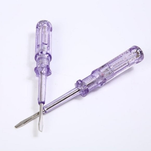 Voltage tester Contact electrical detector Screwdriver test pen with neon tube large