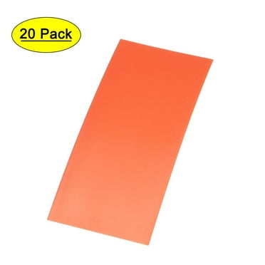 PVC Heat Shrink Tubing 29.5mm Battery Wrap 20pcs for 18650 Battery 72mm Orange