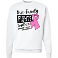 thumbnail image 2 of Inktastic Our Family Fights Together Breast Cancer Awareness Adult Sweatshirt, 2 of 4