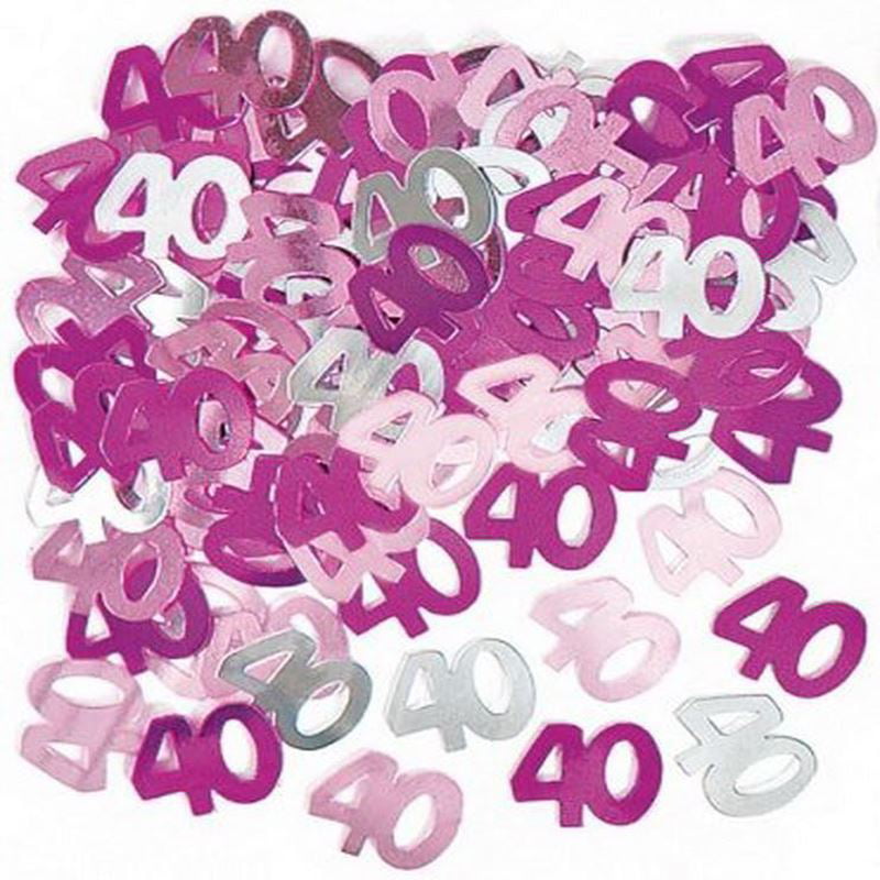 14g 40th Multi Coloured Table Scatters Confetti Adults 40 Birthday Party Decor
