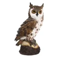 thumbnail image 1 of Ornement de Jardin Hibou en Résine - Design de Plumes Brun Réaliste, 17x10x7.5cm - Décoration Extérieure Résistante aux Intempéries pour Jardins, Accent Intérieur pour Salons/chambres - Sculpture Durable et Écologique Idée Cadeau, 1 of 7
