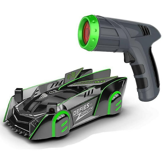 Bjxy Remote Control Race Wall Climbing Car Radio Controlled Laser Gun Stunt Xmas Toygray