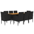 thumbnail image 3 of vidaXL Patio Dining Set Garden Outdoor Wicker Conversational Set PE Rattan, 3 of 8