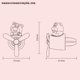 thumbnail image 4 of Well Sanrios Cinnamoroll Purin Kitty Anime Kawaii Ventilación Salida Auto Interior Accesorio Parfum Coche Ambientador Clip De ., 4 of 4