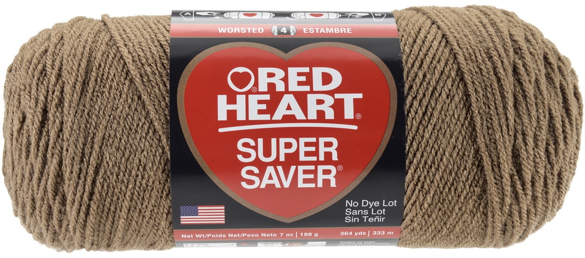 Multipack of 6 - Red Heart Super Saver Yarn-Cafe Latte