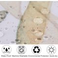 thumbnail image 4 of Yellow Floral Shower Curtain 72 * 84inch, Waterproof Fabric Watercolor Yellow and Grey Eucalyptus Plant Leaves Bathroom Shower Curtains Set with 12 Plastic Hooks, Weighted Hem, Durable, Washable, 4 of 5