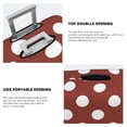 thumbnail image 4 of Fotbe Maroon And White Polka Dot Luggage Cover Protector,Suitcase Protector,Scratch and Dirt Resistant,Fits 18-32 Inch Luggage-X-Large, 4 of 8