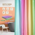 thumbnail image 4 of Teal and Pink Shower Curtains for Bathroom, Ombre Colorful \u200bCloth Fabric Shower Curtain Set with 12 Hooks, Light Blue Green Shower Curtain for Girls Kids, Ombre Pink Bathroom Decor 72 x 72, 4 of 6