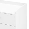 thumbnail image 5 of EUROCO 47.2'' Sideboard Storage Buffet Cabinet, MDF Buffet Cabinet with 2 Doors, 2 Drawers and Steel Pipe Table Legs, for Hallway, Study, Living Room, White, 5 of 8