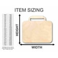 thumbnail image 2 of Unfinished Wood Lunch Box Shape - School - Craft - up to 46" DIY 18" / 3/4", 2 of 3