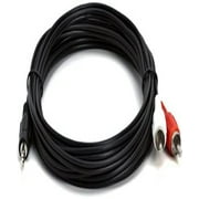 Parts Express 3.5mm Stereo Male to 2 RCA Male Cable 5 ft.