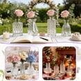 thumbnail image 6 of cyrico Bud Vase Set, 12 Pcs Small Clear Vintage Glass Mini Vases for Flowers, Wedding Centerpieces, Rustic Home Decor, Table Decorations, Baby Shower, Party, Event Decorations, 6 of 8