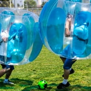 Sportspower Bubble Soccer Ball 2 Pack for Adults, Inflatable Bumper Ball with Padded Straps, Outdoor Backyard Fun, Thunder