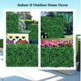 thumbnail image 4 of 10" x 10"-24 Pcs Artificial Boxwood Roll Panels Artificial Boxwood Hedges Mat with Cable Ties,High Density,Anti-Fading,Realistic Boxwood Hedge,Grass Wall Panels for Indoor & Outdoor Decor, 4 of 5