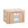 thumbnail image 3 of AZXY Blanket Storage Bags,Storage Bins for Clothes,Closet Organizer Bins,Cotton and Linen Foldable Clear Blanket Containers for Large Blankets with Lid Zipper Handle, 3 of 6