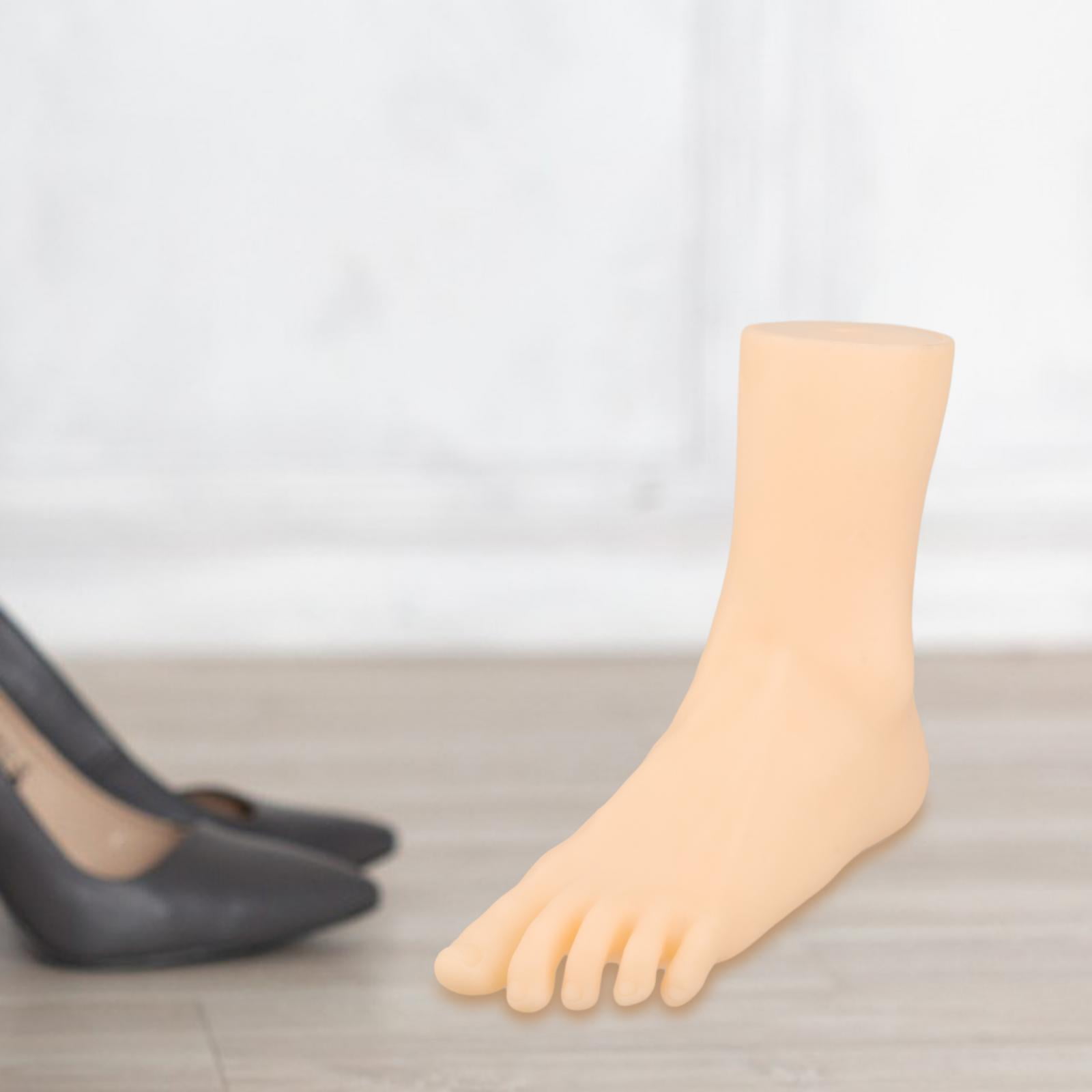 TOOYFUL 2x Elegant Female Foot Mannequin for Shoe And Sock Exhibition