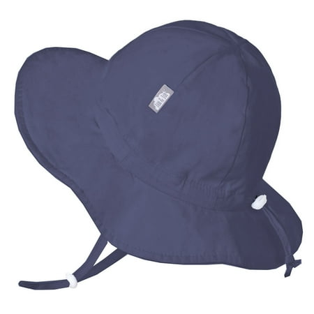 Dri Fit Head Tie - Baby Girl Cotton Sun Hat 50 UPF, Adjustable Good Fit, Stay-on Tie (S: 0 - 6m, Pink)