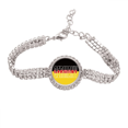 thumbnail image 1 of Germany Country Flag Name Tennis Chain Anklet Bracelet Diamond Jewelry, 1 of 3