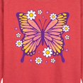 thumbnail image 2 of Instant Message - Mandala Butterfly - Women's Lightweight French Terry Pullover, 2 of 6