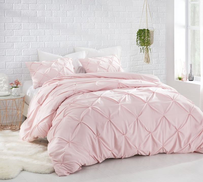 Byb Rose Quartz Pin Tuck Comforter Walmart Com
