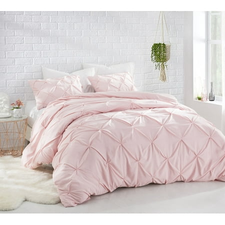 Byb Rose Quartz Pin Tuck Comforter Walmart Com