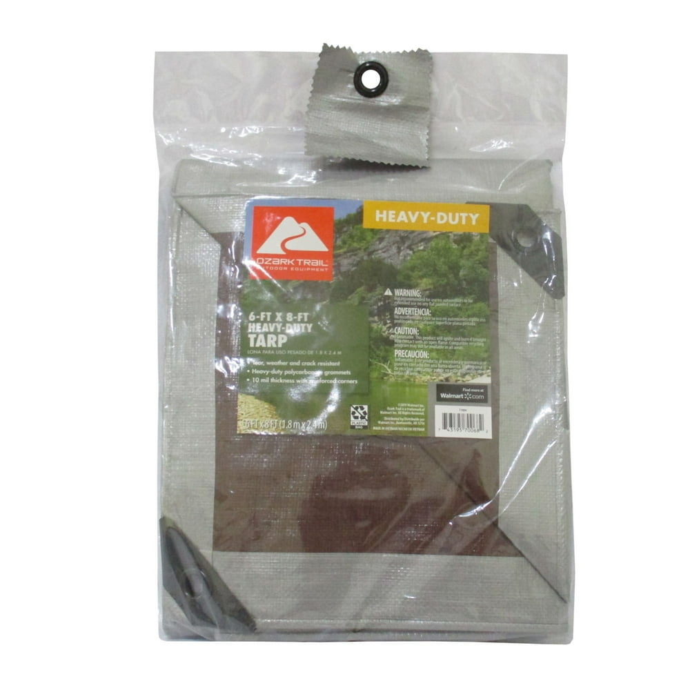 Ozark Trail HeavyDuty Tarp, Silver/Brown