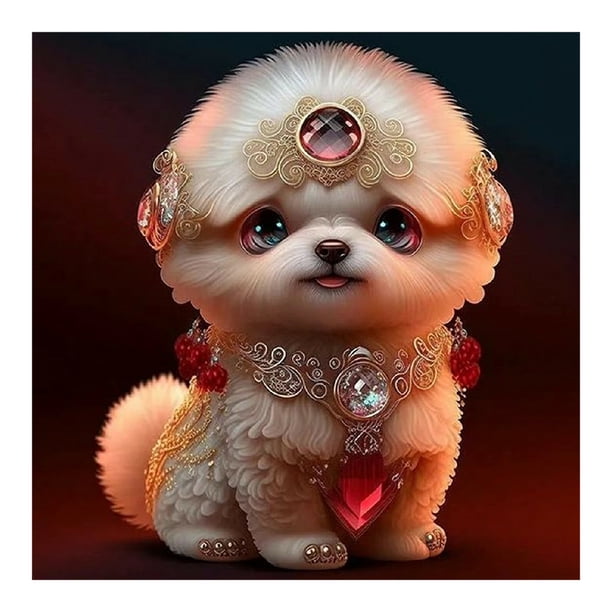 Diamond Painting 5D DIY Full Round Drill Dog Kit Arte Decoración del hogar (QQ399) Hugtrwg Para estrenar