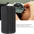 thumbnail image 4 of 2grids Caja de Almacenamiento para Relojes, Cubierta Con Piel Sintética, Caja de Vije Con Cremallera, Forro Suave, Compartimos precisos para El Hogar, Vijes, Negocios, 4 of 7