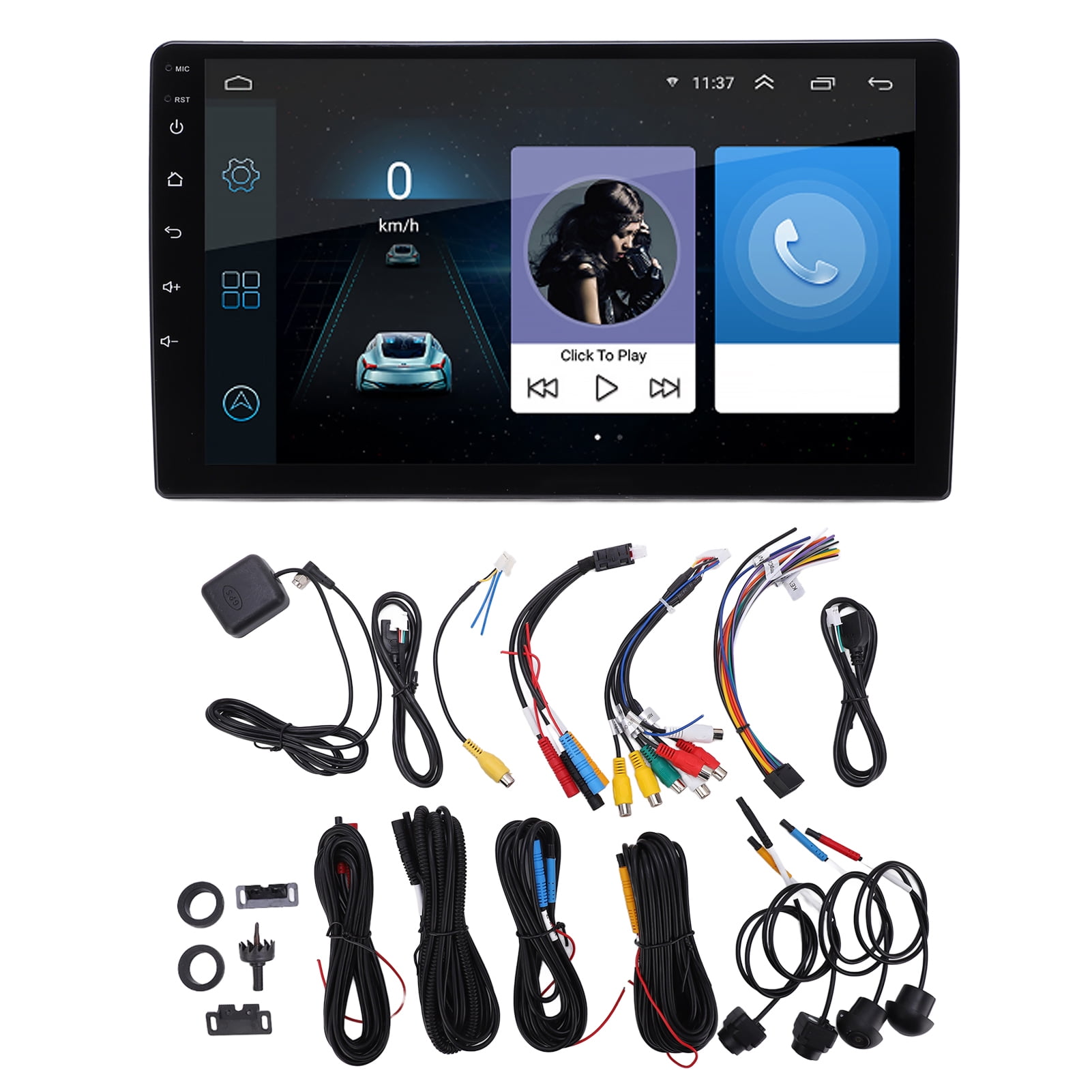 Virus Vagrant share Car Camera, Recorder Playback Steering Wheel Controls Panoramic Camera  Universal Fit App Downloads GPS Navigation For - Walmart.com