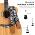 thumbnail image 5 of AODSK Cotton Embroidery Guitar Strap 2" Adjustable for Acoustic Electric Bass Ukulele with Picks Guitarists  Gift, 5 of 6