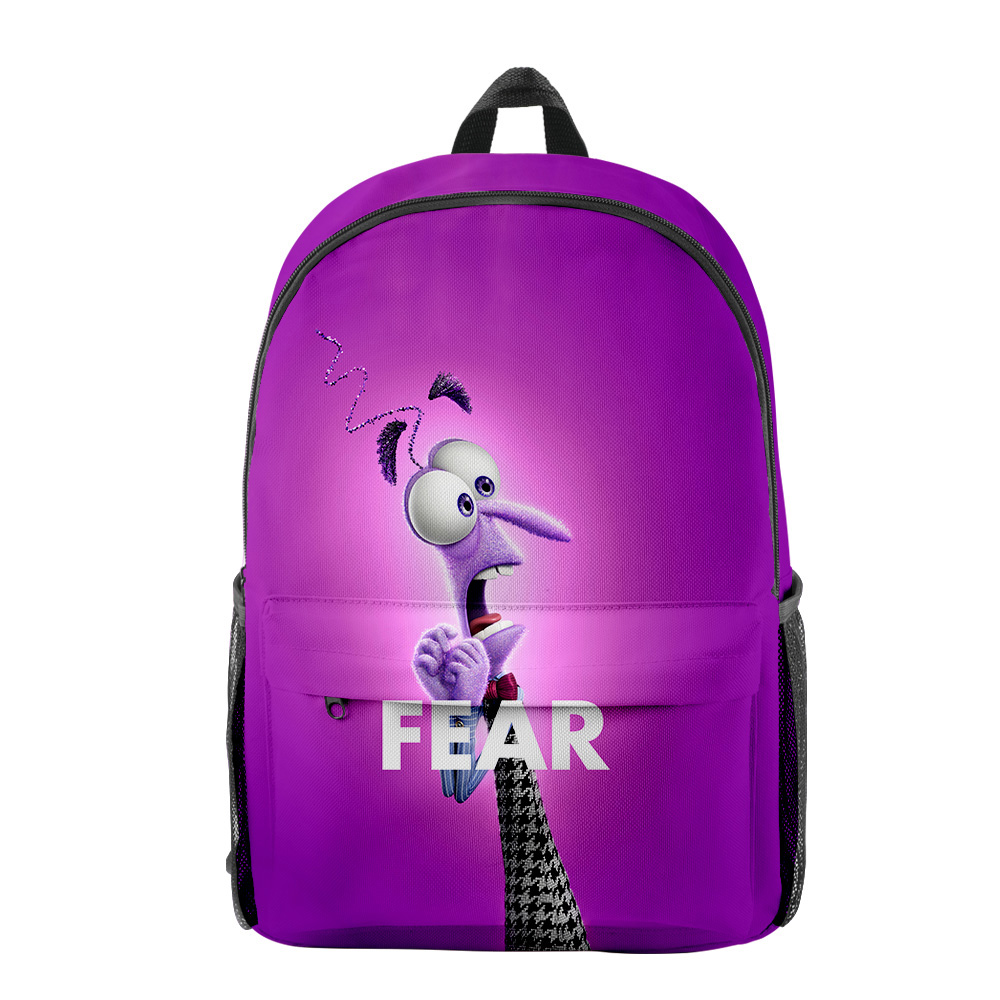 Inside Out 2 Backpacks Funny Travel Bag 3D Cosplay Rucksack Unisex