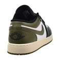 thumbnail image 3 of Big Kid's Jordan 1 Low Black/White-Medium Olive (553560 092) - 5, 3 of 6