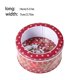 thumbnail image 5 of Yuarrent Lata de dulces de Navidad con tapa transparente, latas de galletas con estampado de Papá Noel, contenedores para Baby Shower, para fiesta Kits de decoración para fiestas Rojo Yuarrent HA070668-02, 5 of 6
