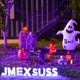 thumbnail image 4 of JMEXSUSS Paquete de 4 50 luces LED de hadas de Halloween con pilas, 16.1 pies de cadena de luces moradas de Halloween, mini luces de Halloween para interiores y exteriores, impermeables para decoració, 4 of 4